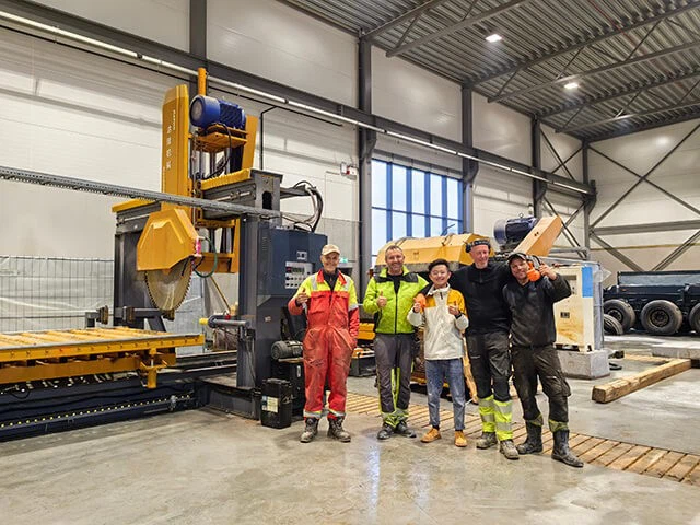 kerbstone cutting machine line kerbstone cutting machine line